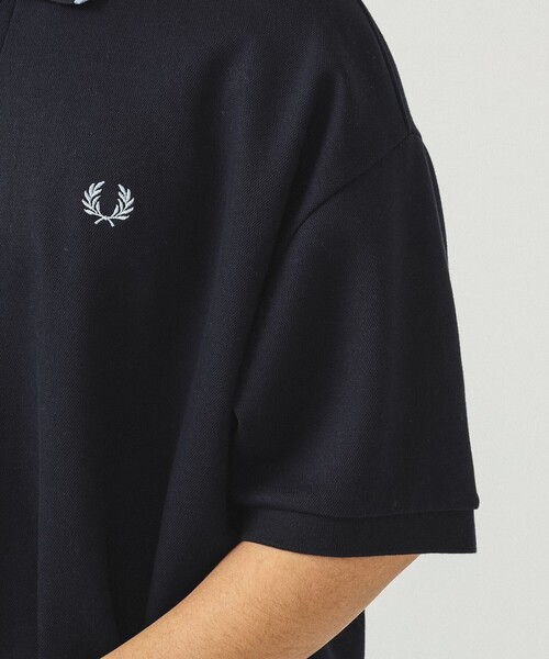 FRED PERRY（フレッドペリー）の「【別注】FRED PERRY / リラックス ピケ ショートスリーブ ポロシャツ（ポロシャツ・メンズ・ブラック/ネイビー・S/M/L/XL）」の14枚目の写真