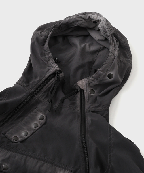 Product Twelve(プロダクトトゥエルブ)の「Product Twelve (プロダクトトゥエルブ) Garment Dyed Pullover Jacket 25SS-PBL05(その他アウター・メンズ・ブラック/ネイビー・3/2)」の4枚目の写真