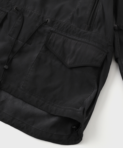 Product Twelve(プロダクトトゥエルブ)の「Product Twelve (プロダクトトゥエルブ) Garment Dyed Pullover Jacket 25SS-PBL05(その他アウター・メンズ・ブラック/ネイビー・3/2)」の7枚目の写真