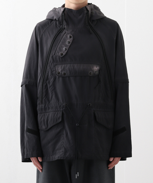 Product Twelve(プロダクトトゥエルブ)の「Product Twelve (プロダクトトゥエルブ) Garment Dyed Pullover Jacket 25SS-PBL05(その他アウター・メンズ・ブラック/ネイビー・3/2)」の10枚目の写真