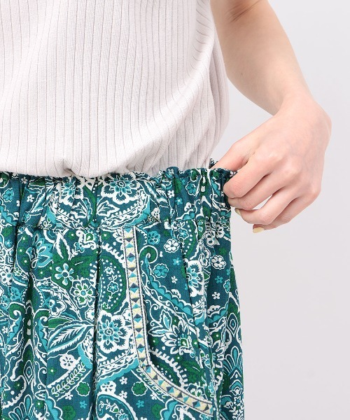 チチカカ（チチカカ）の「オリエンタル柄エッグタックパンツ（その他パンツ・レディース・ブラック/ネイビー・FREE）」の11枚目の写真