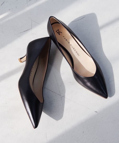 FABIO RUSCONI(ファビオルスコーニ)の「FABIO RUSCONI (ファビオ ルスコーニ) / エレガントポインテッドパンプス 2634(パンプス・レディース・アイボリー/ブラック・38/39/35/36/37)」の1枚目の写真