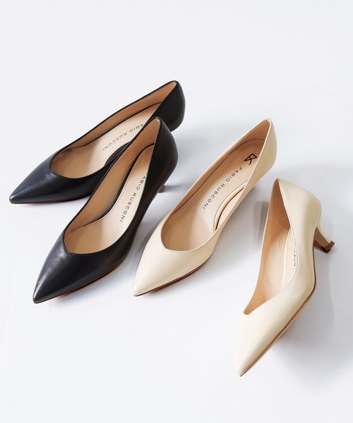 FABIO RUSCONI(ファビオルスコーニ)の「FABIO RUSCONI (ファビオ ルスコーニ) / エレガントポインテッドパンプス 2634(パンプス・レディース・アイボリー/ブラック・38/39/35/36/37)」の19枚目の写真