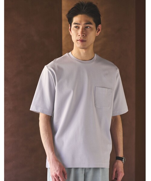 tシャツ 「洗える」エッセンシャルポンチクルーネック カットソー レディース ポンチ プリント クルーネックカットソー 1＜A DAY IN THE LIFE＞