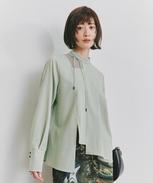 アシンメトリーチョーカーブラウス|ウォッシャブル
