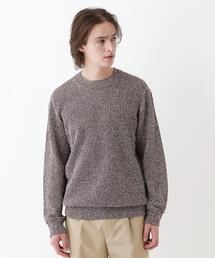 【THE FLAGSHIP】ペーパーライク メランジニット