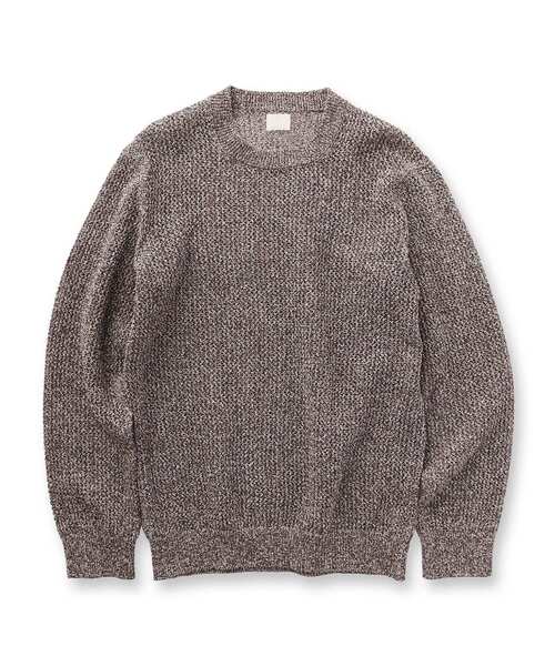 TAKEO KIKUCHI（タケオキクチ）の「【THE FLAGSHIP】ペーパーライク メランジニット（ニット/セーター・メンズ・ネイビー/ブラウン系その他・02/04/03）」の16枚目の写真