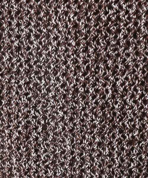 TAKEO KIKUCHI（タケオキクチ）の「【THE FLAGSHIP】ペーパーライク メランジニット（ニット/セーター・メンズ・ネイビー/ブラウン系その他・02/04/03）」の5枚目の写真