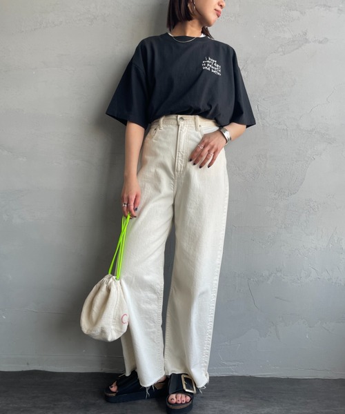 tシャツ 「FUNG/ファング」 PEACEFUL FB カットオフプリントTシャツ レディース FUNG tシャツ 「FUNG/ファング」 PEACEFUL FB カットオフ