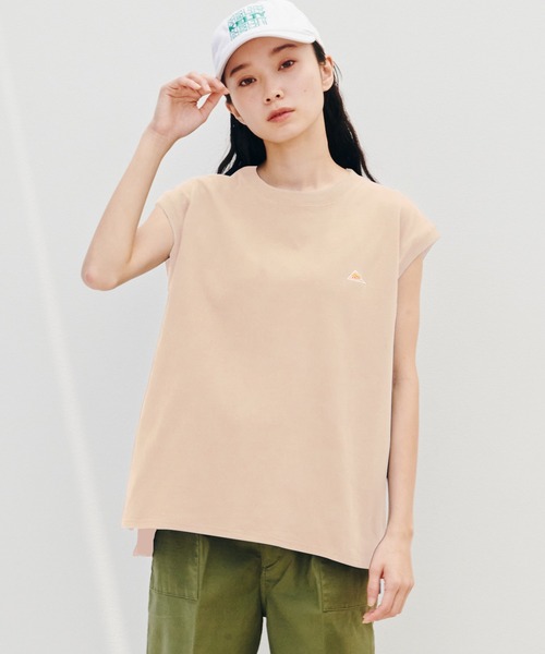 KELTY(ケルティ)の「ミニロゴ N/S ティーシャツ(タンクトップ・レディース・ブラック/ネイビー/ヘザーグレー/ベージュ/ホワイト・FREE)」の5枚目の写真