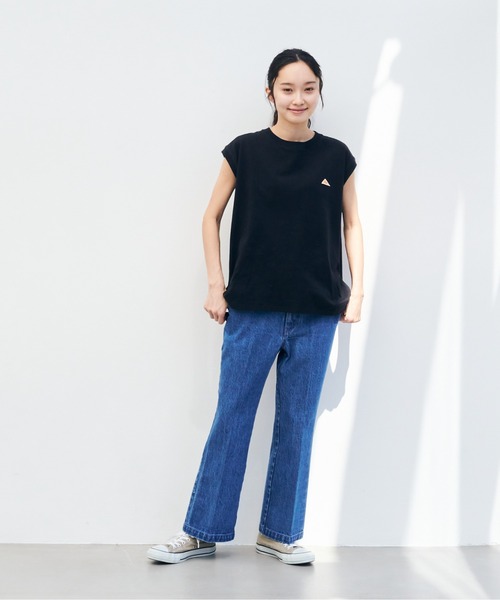 KELTY(ケルティ)の「ミニロゴ N/S ティーシャツ(タンクトップ・レディース・ブラック/ネイビー/ヘザーグレー/ベージュ/ホワイト・FREE)」の18枚目の写真