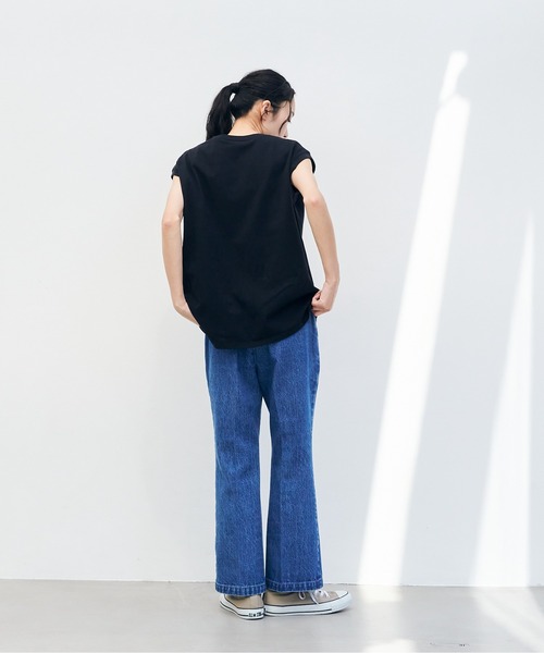KELTY(ケルティ)の「ミニロゴ N/S ティーシャツ(タンクトップ・レディース・ブラック/ネイビー/ヘザーグレー/ベージュ/ホワイト・FREE)」の6枚目の写真