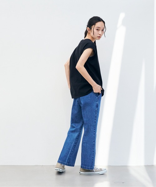 KELTY(ケルティ)の「ミニロゴ N/S ティーシャツ(タンクトップ・レディース・ブラック/ネイビー/ヘザーグレー/ベージュ/ホワイト・FREE)」の7枚目の写真