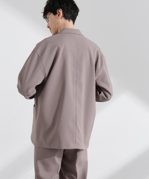 NANO universe（ナノユニバース）の「ドレープワイドジャケット（セットアップ可）（テーラードジャケット・メンズ・ブラック/ダークグリーン/グレー系その他4・S/M/L）」の21枚目の写真