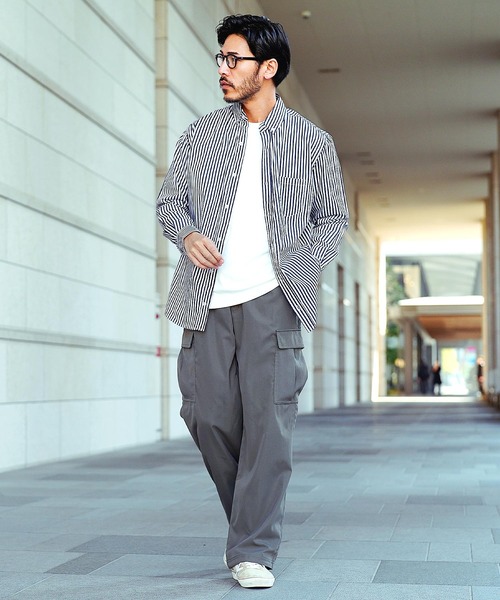 jiggys shop（ジギーズショップ）の「TCブロード ボタンダウン長袖シャツ（シャツ/ブラウス・メンズ・サックスブルー/ブラック/ホワイト/ブルー系その他3/ブルー系その他/ブラック系その他・X-LARGE/LARGE/MEDIUM/SMALL）」の9枚目の写真