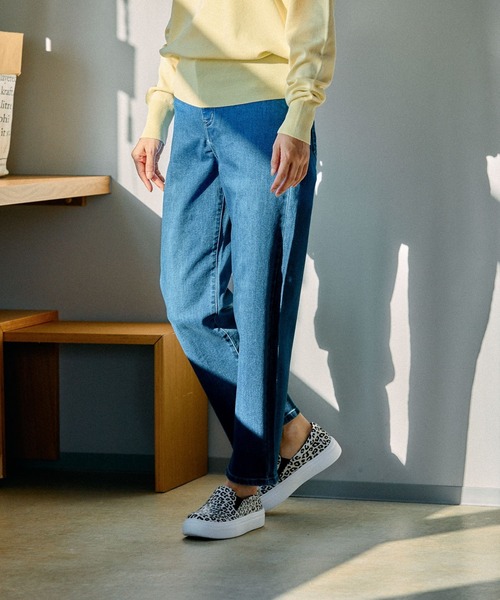 FOUND GOOD(ファウンドグッド)の「ストレッチストレートパンツ(その他パンツ・レディース・ネイビー/ベージュ/ブラック/ブルー系5/グリーン系5/アイボリー・S/XL/L/M)」の6枚目の写真