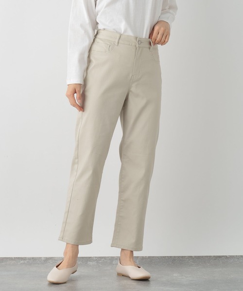 FOUND GOOD(ファウンドグッド)の「ストレッチストレートパンツ(その他パンツ・レディース・ネイビー/ベージュ/ブラック/ブルー系5/グリーン系5/アイボリー・S/XL/L/M)」の1枚目の写真
