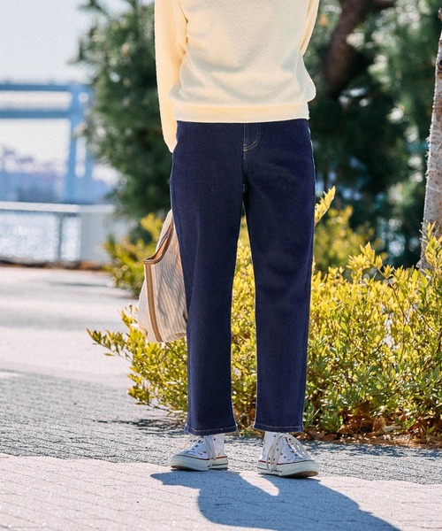 FOUND GOOD(ファウンドグッド)の「ストレッチストレートパンツ(その他パンツ・レディース・ネイビー/ベージュ/ブラック/ブルー系5/グリーン系5/アイボリー・S/XL/L/M)」の5枚目の写真