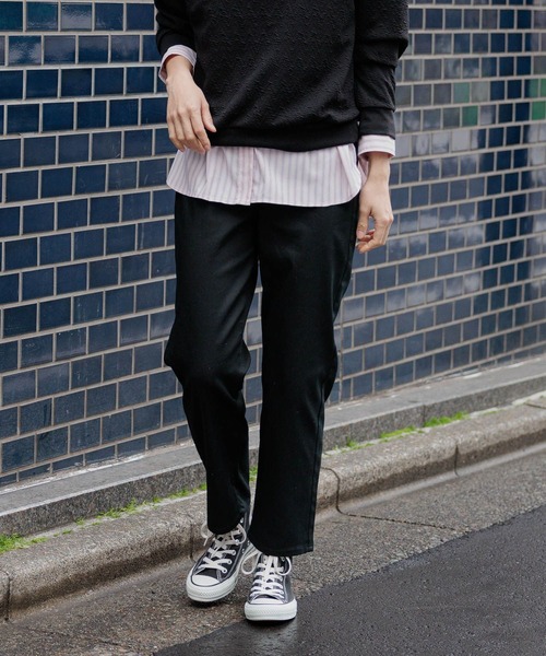 FOUND GOOD(ファウンドグッド)の「ストレッチストレートパンツ(その他パンツ・レディース・ネイビー/ベージュ/ブラック/ブルー系5/グリーン系5/アイボリー・S/XL/L/M)」の2枚目の写真