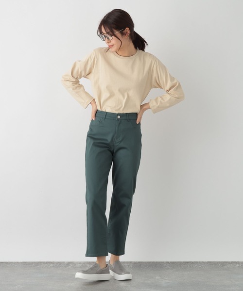 FOUND GOOD(ファウンドグッド)の「ストレッチストレートパンツ(その他パンツ・レディース・ネイビー/ベージュ/ブラック/ブルー系5/グリーン系5/アイボリー・S/XL/L/M)」の19枚目の写真