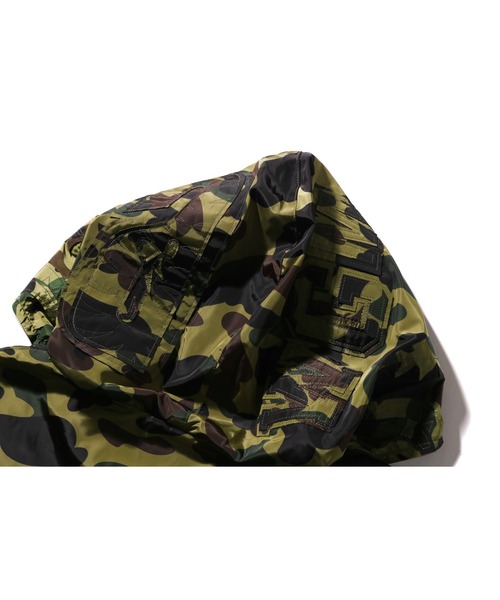 A BATHING APE（アベイシングエイプ）の「1ST CAMO JACQUARD SHARK FULL ZIP JACKET（ミリタリージャケット・メンズ・グリーン・MEDIUM/SMALL/X-LARGE/LARGE/XX-LARGE）」の5枚目の写真