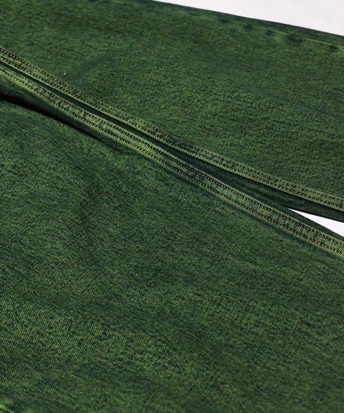 GUNG HO（ガンホー）の「GUNG HO / ガンホー DENIM BAGGY PANTS OVER DYE バギーデニムパンツ オーバーダイ カラーデニム（デニムパンツ・メンズ・パープル/グリーン・SMALL/MEDIUM/LARGE/X-SMALL）」の9枚目の写真