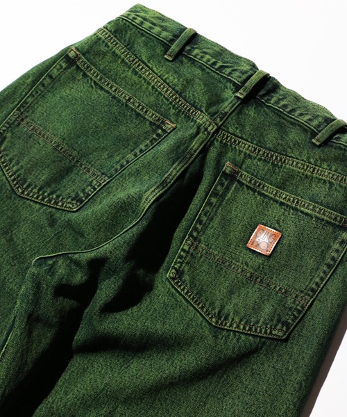 GUNG HO（ガンホー）の「GUNG HO / ガンホー DENIM BAGGY PANTS OVER DYE バギーデニムパンツ オーバーダイ カラーデニム（デニムパンツ・メンズ・パープル/グリーン・SMALL/MEDIUM/LARGE/X-SMALL）」の12枚目の写真