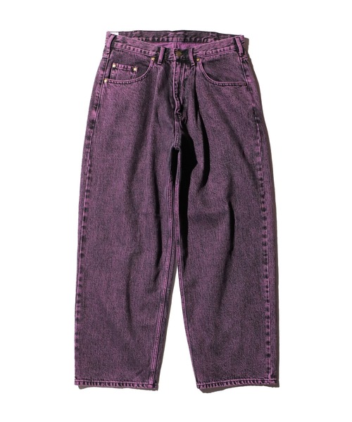 GUNG HO（ガンホー）の「GUNG HO / ガンホー DENIM BAGGY PANTS OVER DYE バギーデニムパンツ オーバーダイ カラーデニム（デニムパンツ・メンズ・パープル/グリーン・SMALL/MEDIUM/LARGE/X-SMALL）」の20枚目の写真
