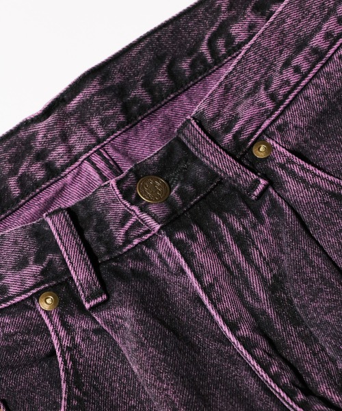 GUNG HO（ガンホー）の「GUNG HO / ガンホー DENIM BAGGY PANTS OVER DYE バギーデニムパンツ オーバーダイ カラーデニム（デニムパンツ・メンズ・パープル/グリーン・SMALL/MEDIUM/LARGE/X-SMALL）」の21枚目の写真