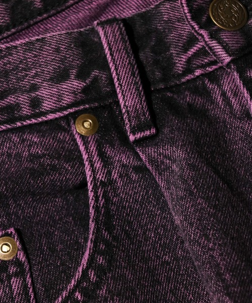 GUNG HO（ガンホー）の「GUNG HO / ガンホー DENIM BAGGY PANTS OVER DYE バギーデニムパンツ オーバーダイ カラーデニム（デニムパンツ・メンズ・パープル/グリーン・SMALL/MEDIUM/LARGE/X-SMALL）」の22枚目の写真
