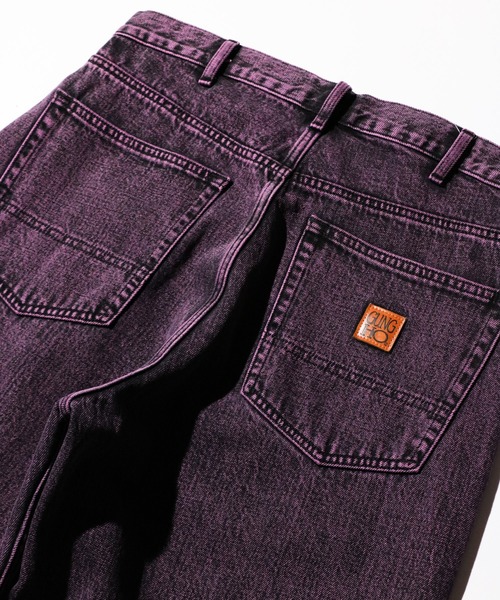GUNG HO（ガンホー）の「GUNG HO / ガンホー DENIM BAGGY PANTS OVER DYE バギーデニムパンツ オーバーダイ カラーデニム（デニムパンツ・メンズ・パープル/グリーン・SMALL/MEDIUM/LARGE/X-SMALL）」の17枚目の写真