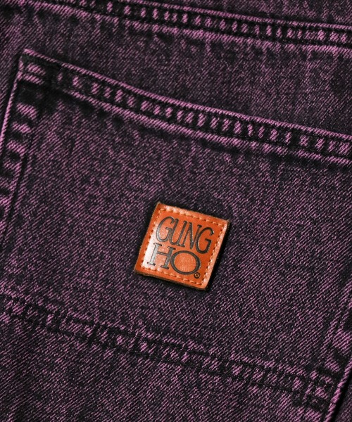 GUNG HO（ガンホー）の「GUNG HO / ガンホー DENIM BAGGY PANTS OVER DYE バギーデニムパンツ オーバーダイ カラーデニム（デニムパンツ・メンズ・パープル/グリーン・SMALL/MEDIUM/LARGE/X-SMALL）」の18枚目の写真