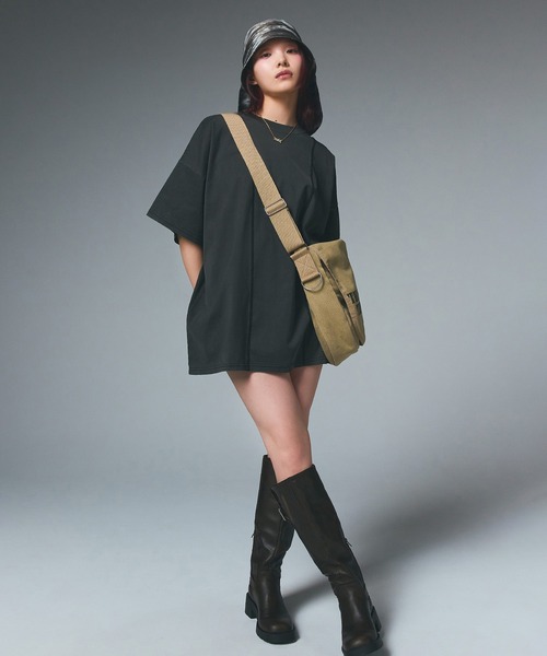 国内配送★X-girl★DISTRESSED PRINT SHOULDER BAG 2色 セール】DISTRESSED PRINT SHOULDER BAG（ショルダーバッグ）｜X