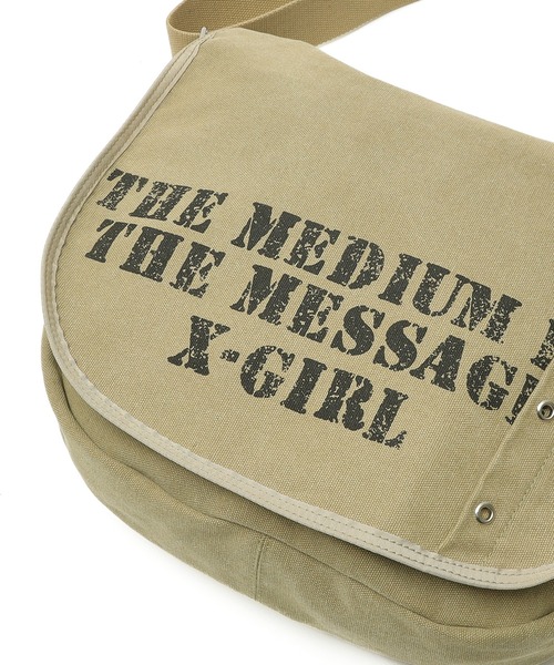 セール】DISTRESSED PRINT SHOULDER BAG（ショルダーバッグ）｜X