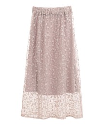 earth music&ecology | シアーレースレイヤードスカート(スカート)