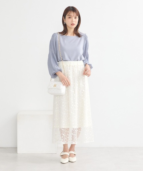 レイヤード シアーレーススカート ミドルスカート3022308 Amazon.co.jp: [JOKnet] シアーレースレイヤードラップスカート