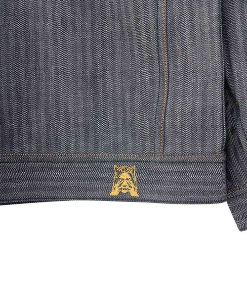 HYSTERIC GLAMOUR（ヒステリックグラマー）の「ジップデニムジャケット（デニムジャケット・メンズ・ダークインディゴブルー/ライトインディゴブルー・X-LARGE/LARGE/MEDIUM/SMALL）」の4枚目の写真