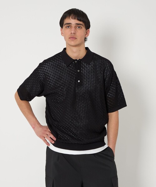 MONKEY TIME（モンキータイム）の「シルケット USAコットン ウォーターマーク ポロシャツ（ポロシャツ・メンズ・ターコイズブルー/ブラック/ケリーグリーン・S/M/L/XL）」の11枚目の写真