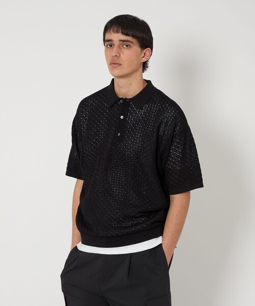 MONKEY TIME（モンキータイム）の「シルケット USAコットン ウォーターマーク ポロシャツ（ポロシャツ・メンズ・ターコイズブルー/ブラック/ケリーグリーン・S/M/L/XL）」の12枚目の写真