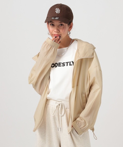 ☆美品☆ ベイフロー　シアージップパーカー　グレー BAYFLOW ブルゾン ジャンバー 「軽くてさらりとした肌触り