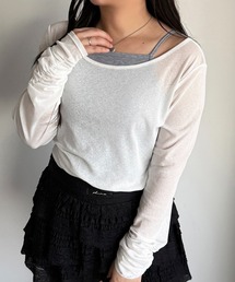 apres jour mignon | レイヤードシアートップス【ZOZOTOWN限定アイテム】(Tシャツ/カットソー)