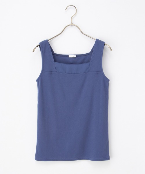 Honeys（ハニーズ）の「【ＵＶカット】シアー切替スクエアタンクトップ（タンクトップ・レディース・ホワイト/スミクロ/ブラック/ブルー/ブラウン・L/LL/M/S）」の18枚目の写真