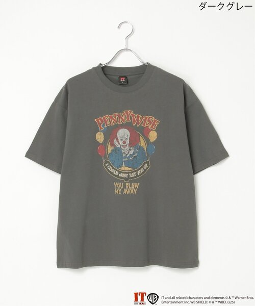 VENCEEXCHANGE（ヴァンスエクスチェンジ）の「IT イット ビンテージライクプリントTシャツ（Tシャツ/カットソー・メンズ・ブラック/アイボリー/オフホワイト/ダークグレー・L/M/LL）」の4枚目の写真