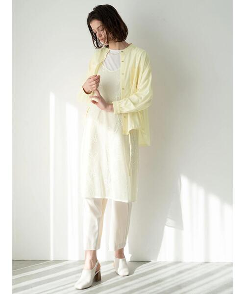 Te chichi TERRASSE（テチチテラス）の「メッシュフラワーコードキャミワンピース《2025spring catalog item》（ワンピース・レディース・オフホワイト/ブラック・F）」の10枚目の写真