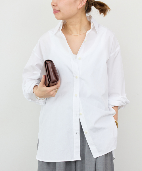 Deuxieme Classe（ドゥーズィエムクラス）の「* Refinement シャツ（シャツ/ブラウス・レディース・ホワイト/ライトブルー/サックスブルー・FREE）」の8枚目の写真