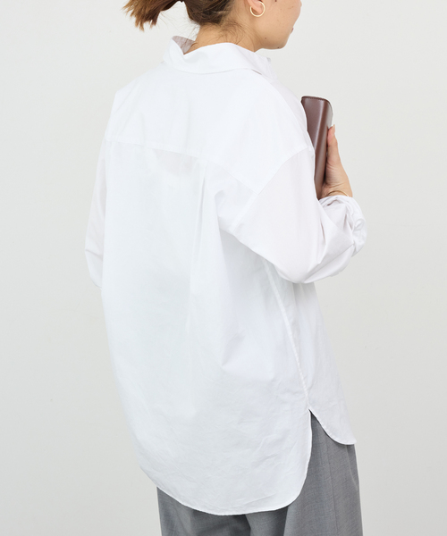 Deuxieme Classe（ドゥーズィエムクラス）の「* Refinement シャツ（シャツ/ブラウス・レディース・ホワイト/ライトブルー/サックスブルー・FREE）」の6枚目の写真