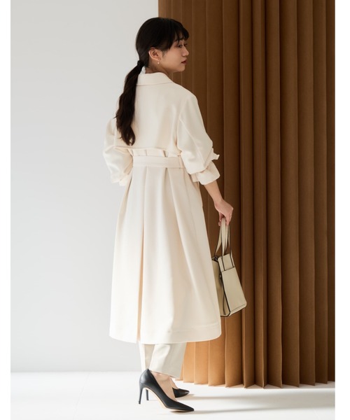 ベーシックとろみトレンチコート 【低身長・小柄女性】（トレンチ