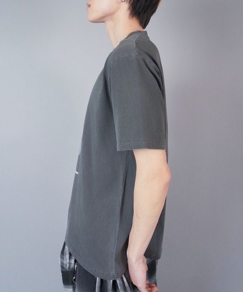 SPINNS（スピンズ）の「ヴィンテージライクピグメントTシャツ/ガールプリント（Tシャツ/カットソー・メンズ・ブラック/カーキ/ブラウン・ONESIZE）」の14枚目の写真