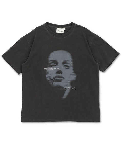 SPINNS（スピンズ）の「ヴィンテージライクピグメントTシャツ/ガールプリント（Tシャツ/カットソー・メンズ・ブラック/カーキ/ブラウン・ONESIZE）」の19枚目の写真