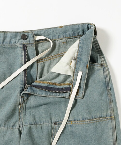 NULL（ヌル）の「NULL TOKYO / W-KNEE SHORTS（デニムパンツ・メンズ・ブラック系その他4/ブルー系その他4・SMALL/LARGE/X-LARGE/MEDIUM）」の9枚目の写真